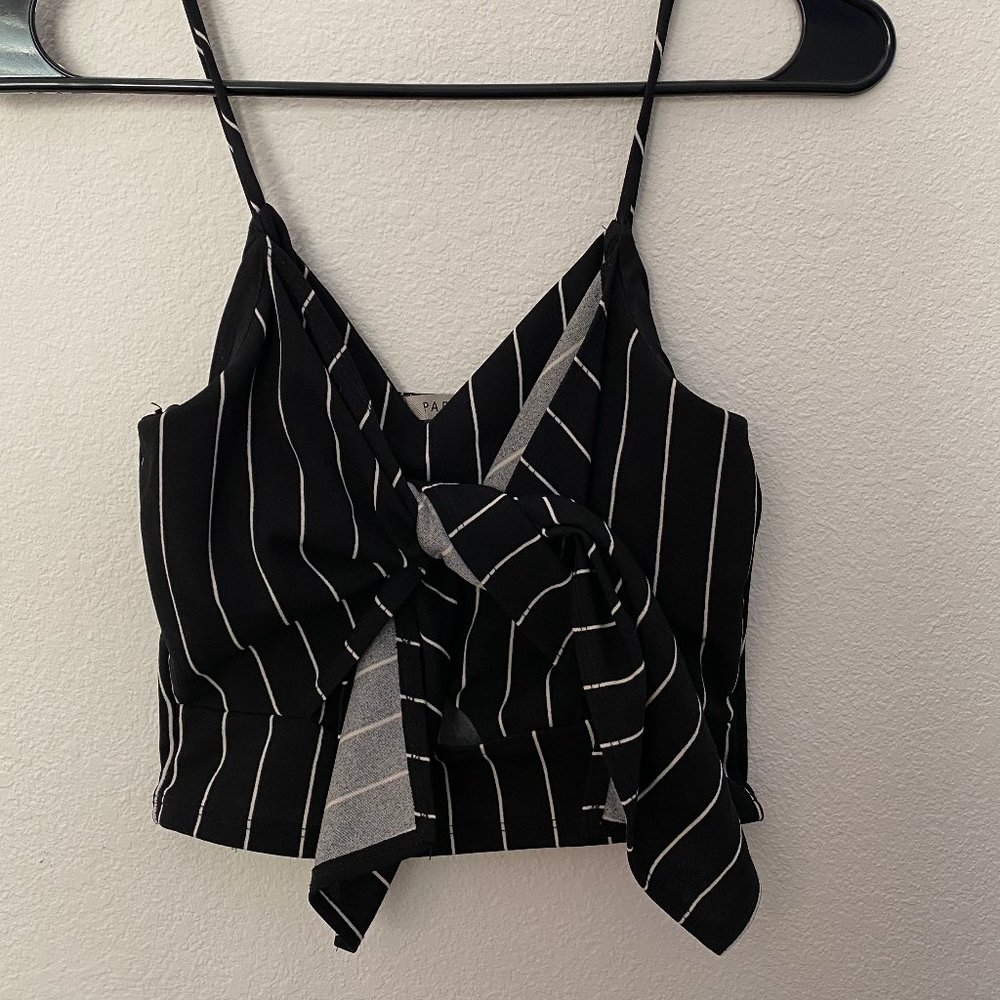 Papaya Striped Top